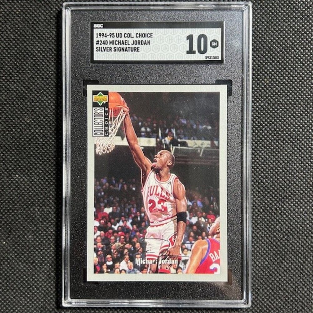 1994-95 UD Collectors Choice #240 Michael Jordan Silver Signature SGC 10 GM MINT